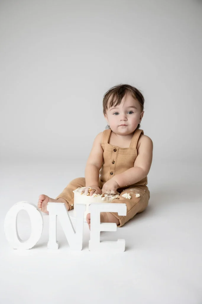 Cake Smash Photos Burlington - ONE Year Old Birthday Photos - Charlene Arianna Photography
