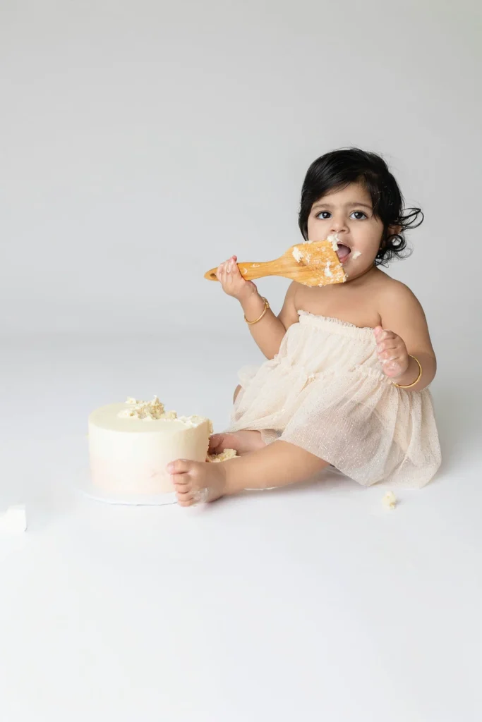 Cake Smash Photos Burlington - ONE Year Old Birthday Photos - Charlene Arianna Photography
