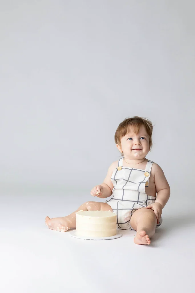 Cake Smash Photos Burlington - ONE Year Old Birthday Photos - Charlene Arianna Photography