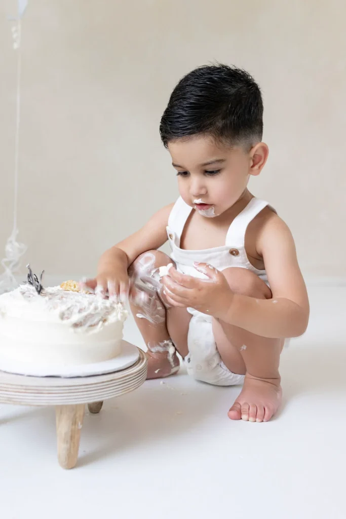 Cake Smash Photos Burlington - ONE Year Old Birthday Photos - Charlene Arianna Photography